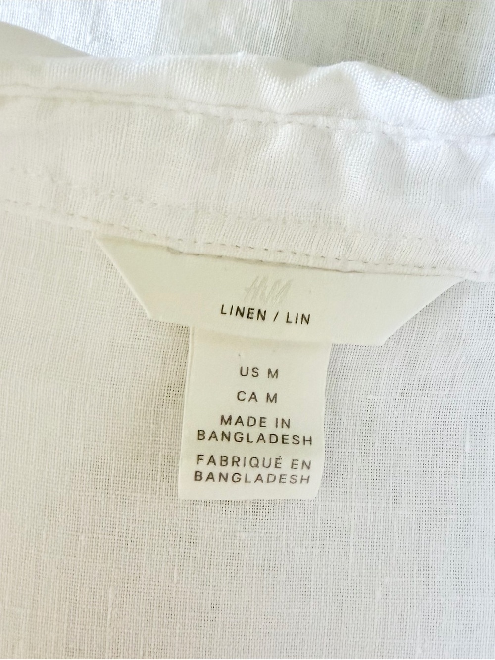 H&M 100% Linen Oversized Shirt - Picture 7 of 10